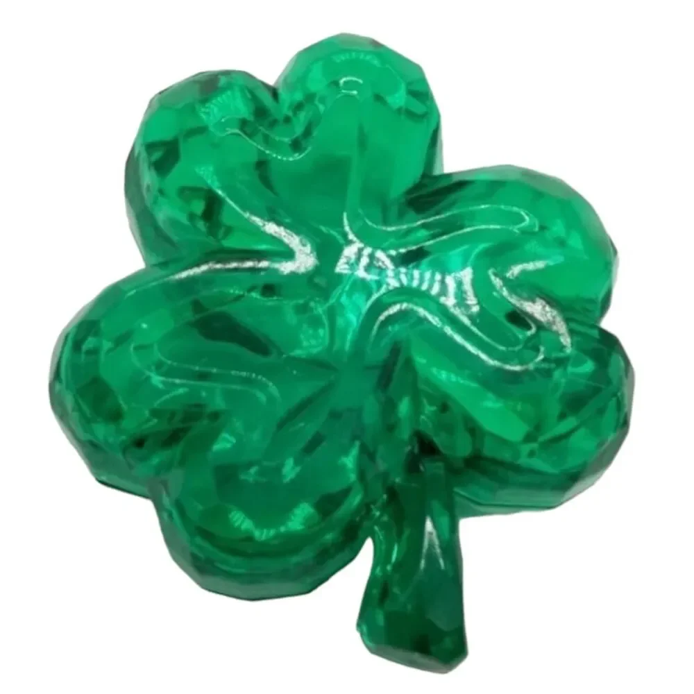 Shamrock Acrylic Case Three Leaf Clover Jewelry Candy Saint Patricks Container